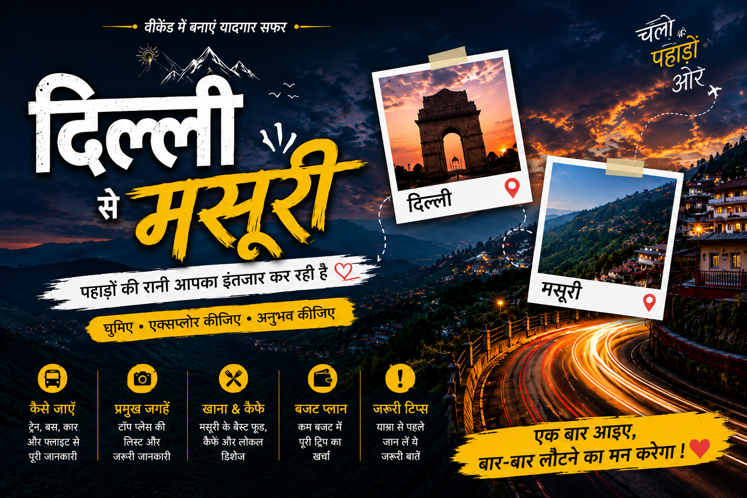 Delhi to Mussoori Trip